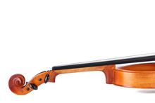 Violin On White Background