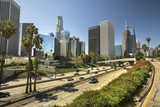 Fototapeta Londyn - Cityscape downtown view of Los Angeles California USA
