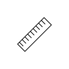 Poster - ruler icon. Element of education for mobile concept and web apps icon. Thin line icon for website design and development, app development. Premium icon
