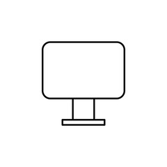 Poster - monitor icon. Element of education for mobile concept and web apps icon. Thin line icon for website design and development, app development. Premium icon
