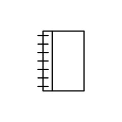 Poster - notebook icon. Element of education for mobile concept and web apps icon. Thin line icon for website design and development, app development. Premium icon