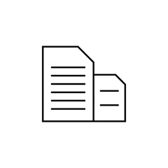 Poster - paper icon. Element of education for mobile concept and web apps icon. Thin line icon for website design and development, app development. Premium icon