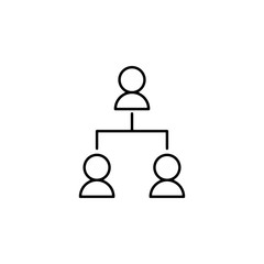 Poster - workers communication icon. Element of finance for mobile concept and web apps icon. Thin line icon for website design and development, app development. Premium icon