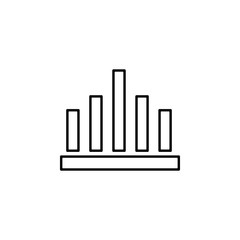 Poster - statistics icon. Element of finance for mobile concept and web apps icon. Thin line icon for website design and development, app development. Premium icon