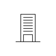 Poster - bank building icon. Element of finance for mobile concept and web apps icon. Thin line icon for website design and development, app development. Premium icon