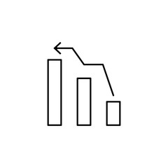 Poster - statistics icon. Element of finance for mobile concept and web apps icon. Thin line icon for website design and development, app development. Premium icon