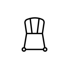 Poster - chair icon. Element of furniture from above icon for mobile concept and web apps. Thin line chair icon can be used for web and mobile