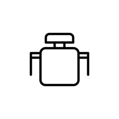 Poster - desk chair icon. Element of furniture from above icon for mobile concept and web apps. Thin line desk chair icon can be used for web and mobile