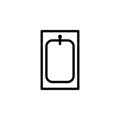 Poster - bath icon. Element of furniture from above icon for mobile concept and web apps. Thin line bath icon can be used for web and mobile