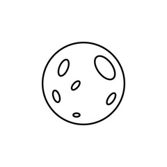 Poster - full moon icon. element of halloween for mobile concept and web apps icon. thin line icon for websit