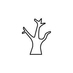 Poster - tree icon. Element of Halloween for mobile concept and web apps icon. Thin line icon for website design and development, app development. Premium icon