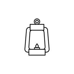 Poster - kerosene lamp icon. Element of Halloween for mobile concept and web apps icon. Thin line icon for website design and development, app development. Premium icon