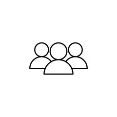 Poster - team icon. Element of hockey icon for mobile concept and web apps. Thin line team icon can be used for web and mobile