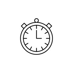 Poster - timer time icon. Element of hockey icon for mobile concept and web apps. Thin line timer time icon can be used for web and mobile