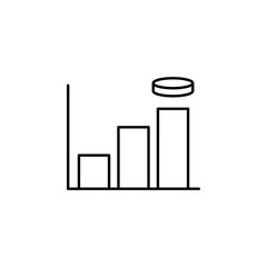 Poster - statistics icon. Element of hockey icon for mobile concept and web apps. Thin line statistics icon can be used for web and mobile