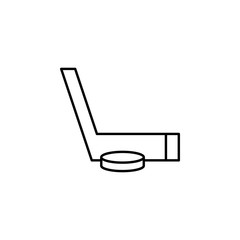 Poster - stick washer icon. Element of hockey icon for mobile concept and web apps. Thin line stick washer icon can be used for web and mobile