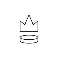 Poster - washer icon. Element of hockey icon for mobile concept and web apps. Thin line washer icon can be used for web and mobile