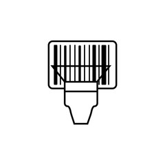Poster - Barcode scanner icon. Element of global logistics icon for mobile concept and web apps. Thin line Barcode scanner icon can be used for web and mobile