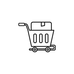 Poster - Send box icon. Element of global logistics icon for mobile concept and web apps. Thin line Send box icon can be used for web and mobile