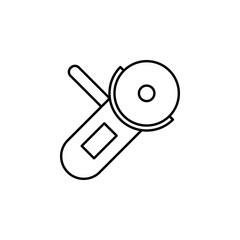 Poster - grinder. Element of construction icon for mobile concept and web apps. Thin line grinder can be used for web and mobile