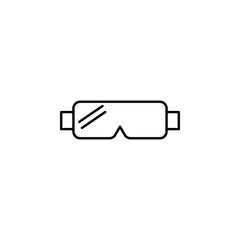 Poster - mask. Element of construction icon for mobile concept and web apps. Thin line mask can be used for web and mobile