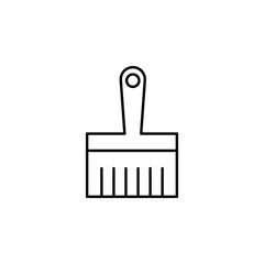 Poster - paint brush. Element of construction icon for mobile concept and web apps. Thin line paint brush can be used for web and mobile