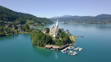 Church Maria W√∂rth At The Lake W√∂rth In Carinthia - Austria