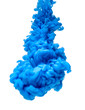 blue color paint ink pigment splash