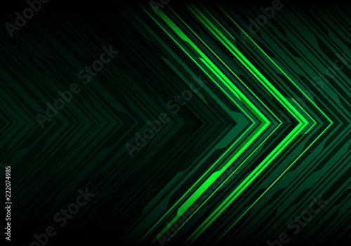 Dekoracja na wymiar  streszczenie-zielone-swiatlo-czarna-linia-strzalka-wielokata-futurystyczny-kierunek-projekt-nowoczesna-technologia