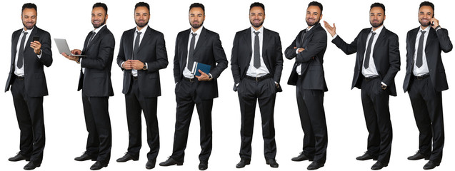 Wall Mural - Collection of full length portraits of businessmen