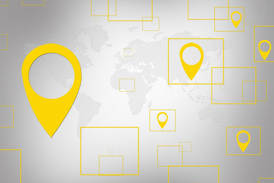 2d  rendering travel and navigation planning, concept
