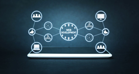 Web Development concept. Internet and Technology