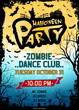Leinwandbild Motiv Halloween Party Poster