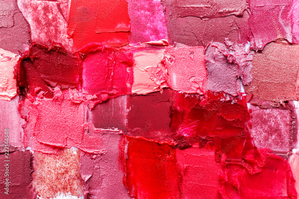 Samples of color lipsticks