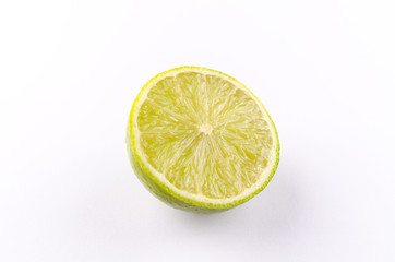 Wall Mural - Sliced lime isolated