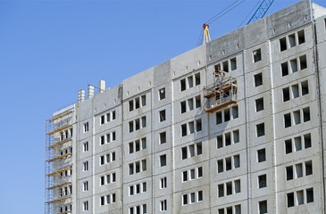 High-rise building under construction