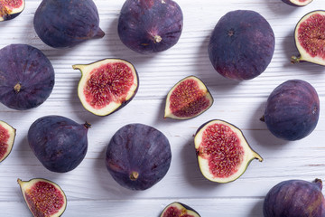 Fresh autumn fruit figs