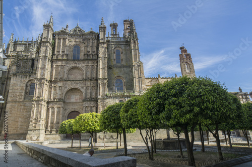 Fotografía Fachada de la catedral de Plasencia, en la provincia de Caceres, España