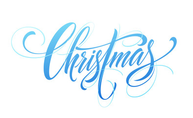 Wall Mural - Christmas hand drawn lettering