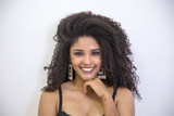 Fototapeta  - Smiling young black woman