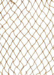 rope net pattern or texture for soccer, football, volleyball, tennis and fisherman, isolated on whit