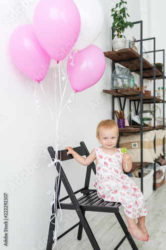 little girl pink chair