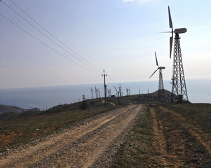 wind farm in crimea