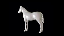 Porcelian Horse Statue