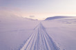 Track on snow