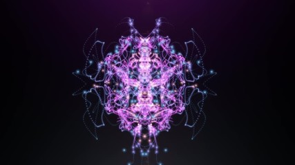 Poster - Twist Kaleidoscope Plasma Vertical Shape Moving Particle Form Motion Background