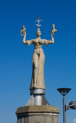 Wall Mural -  Imperia-Statue im Hafen von Konstanz