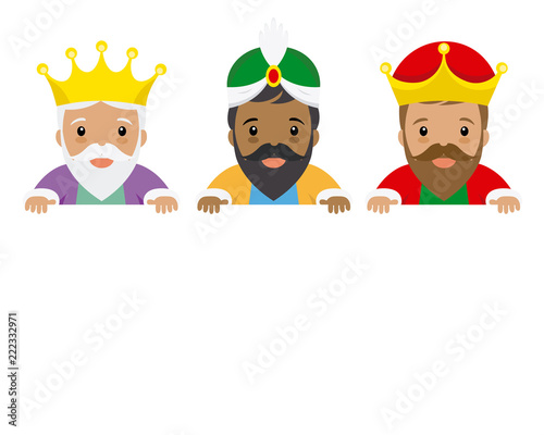 Fotografía The three kings of orient. Space for text