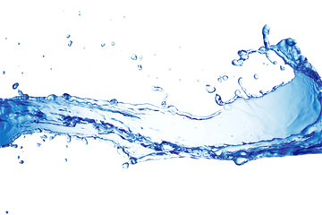 Wall Mural - Water splashing on white background