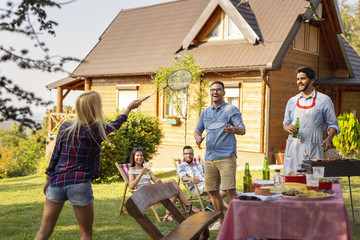 Friends enjoying outdoor activities